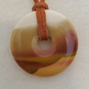 All natural stone pendant